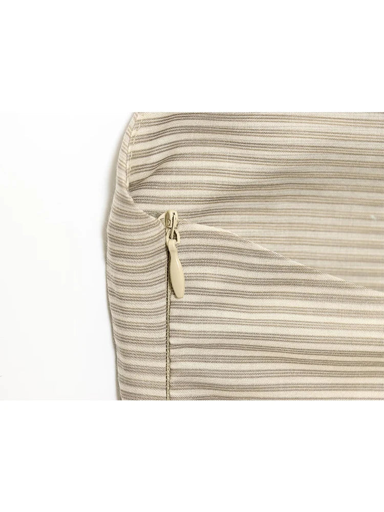 Striped Halter Mini Dress