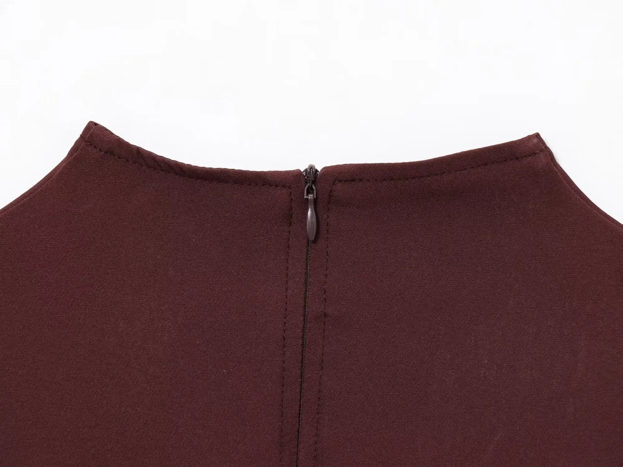 V-Neck Pleated Mini Dress