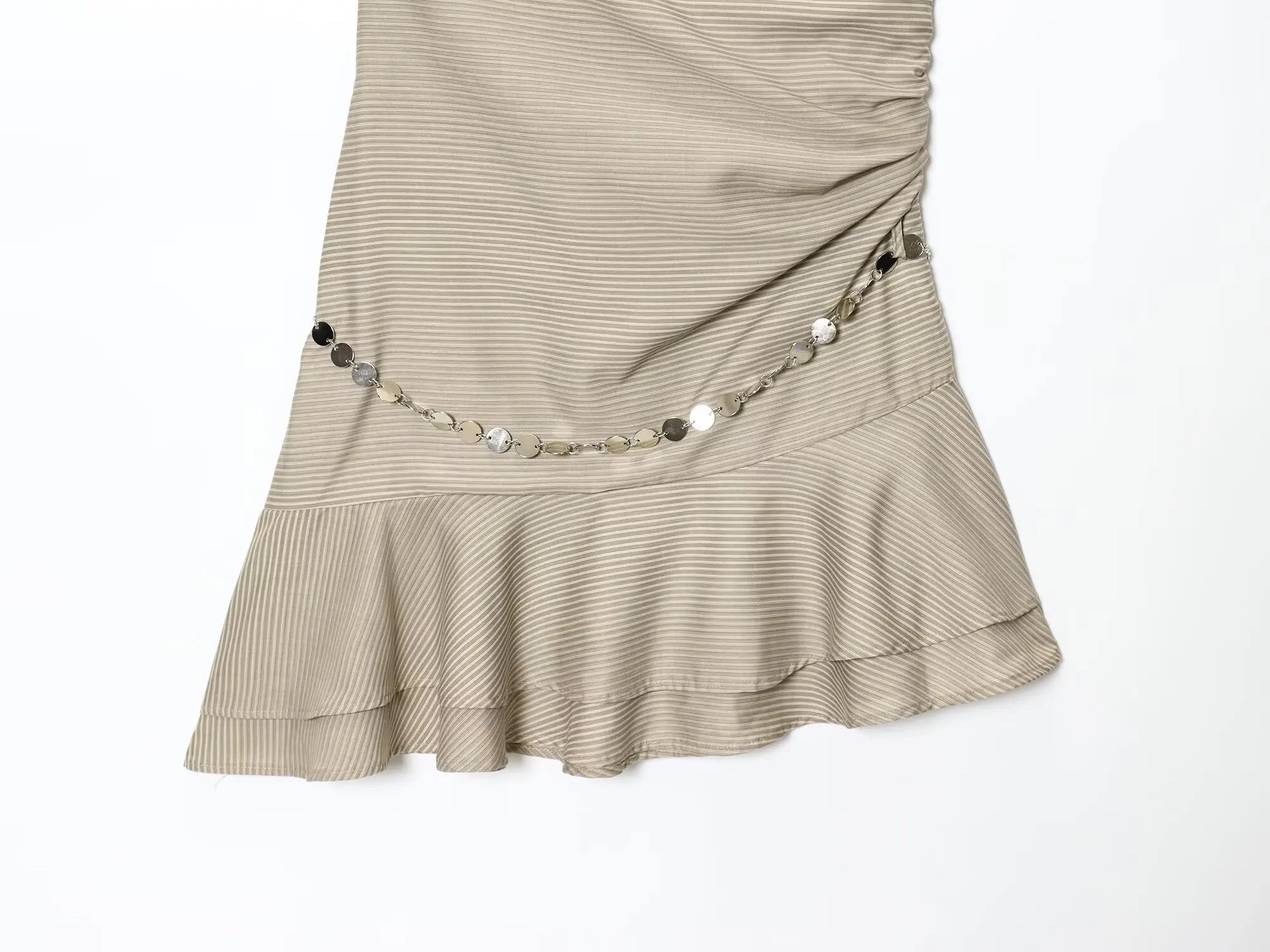 Striped Halter Mini Dress