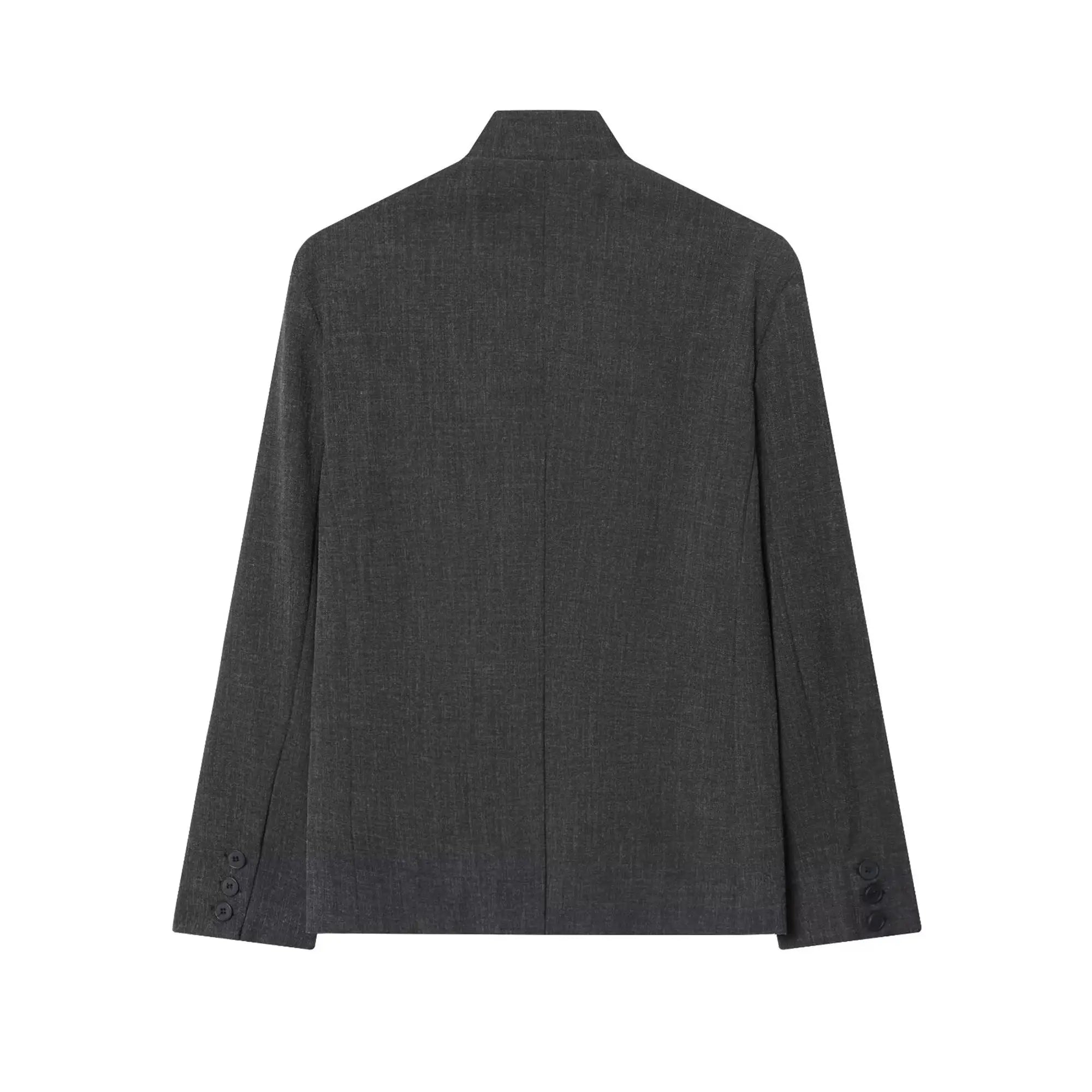 Minimalist Stand-Collar Jacket
