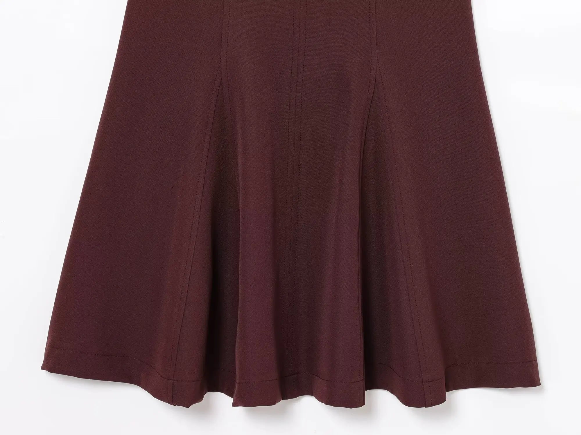 V-Neck Pleated Mini Dress