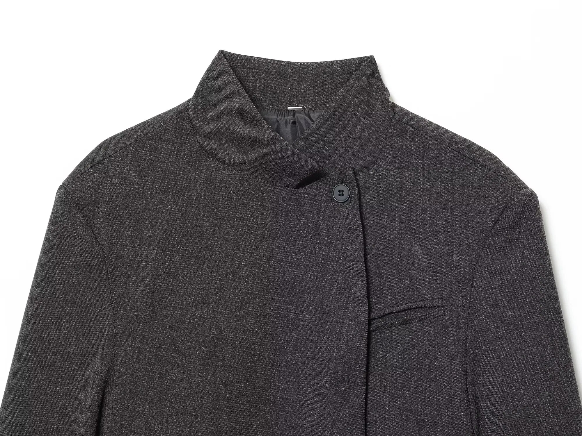 Minimalist Stand-Collar Jacket