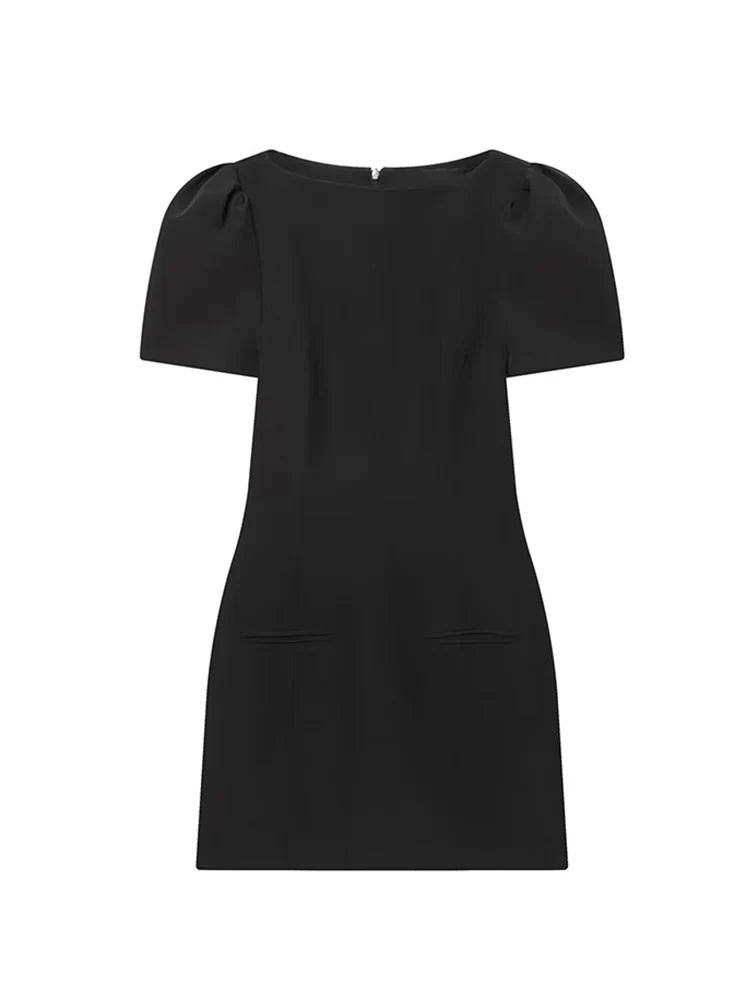 Puff Sleeve Mini Dress