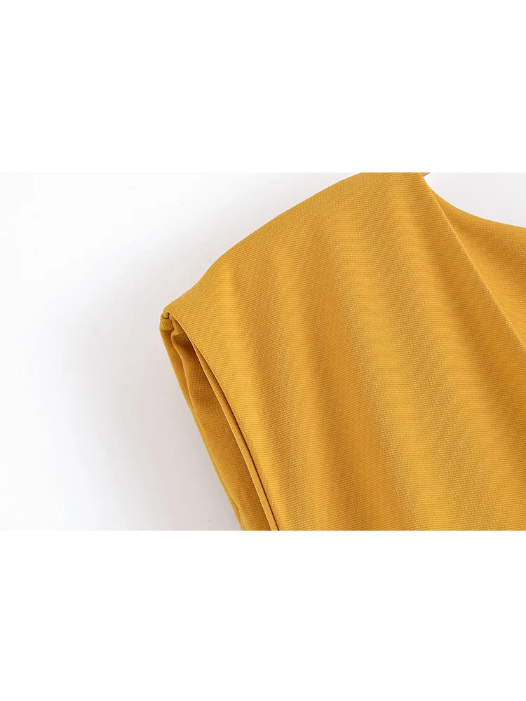 Button-Front V-Neck Vest