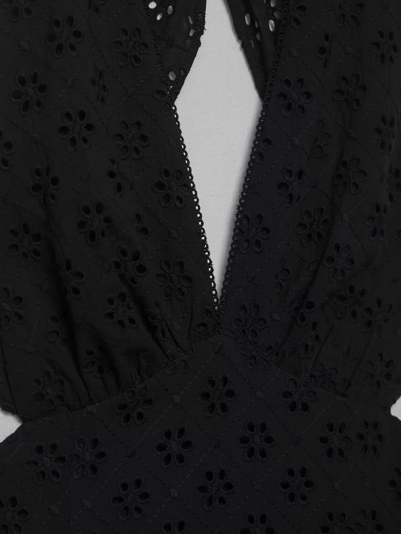 Embroidered Halter Cutout Maxi Dress