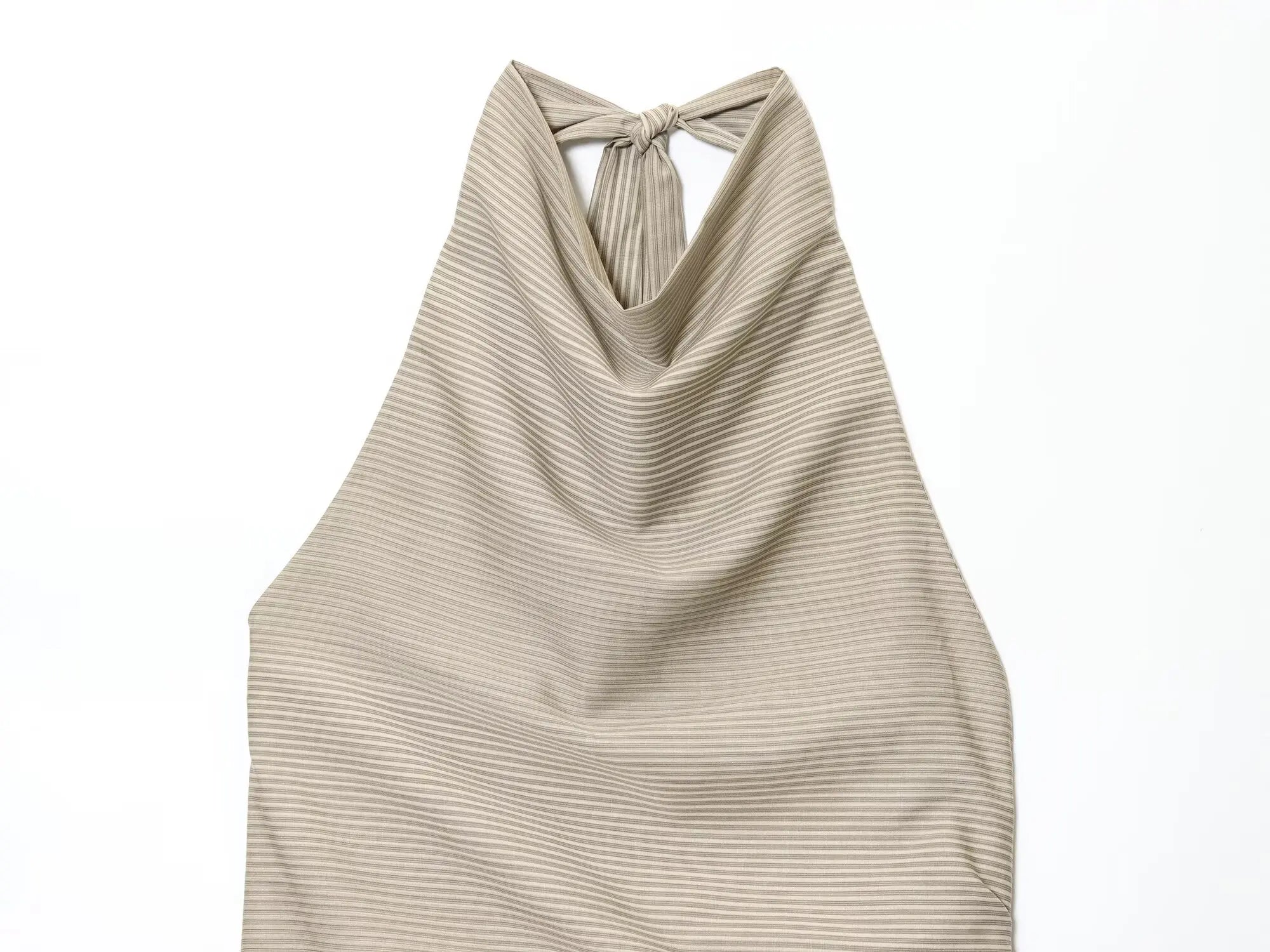 Striped Halter Mini Dress